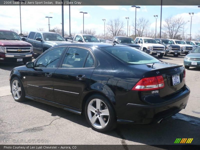 Black / Slate Gray 2006 Saab 9-3 Aero Sport Sedan