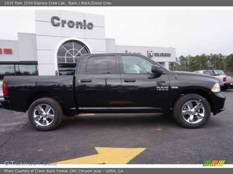 Black / Black/Diesel Gray 2015 Ram 1500 Express Crew Cab
