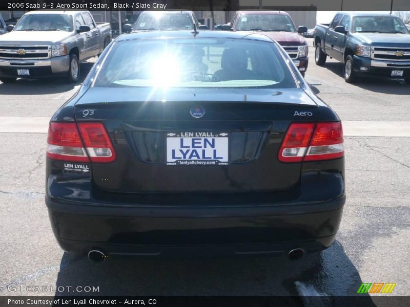 Black / Slate Gray 2006 Saab 9-3 Aero Sport Sedan