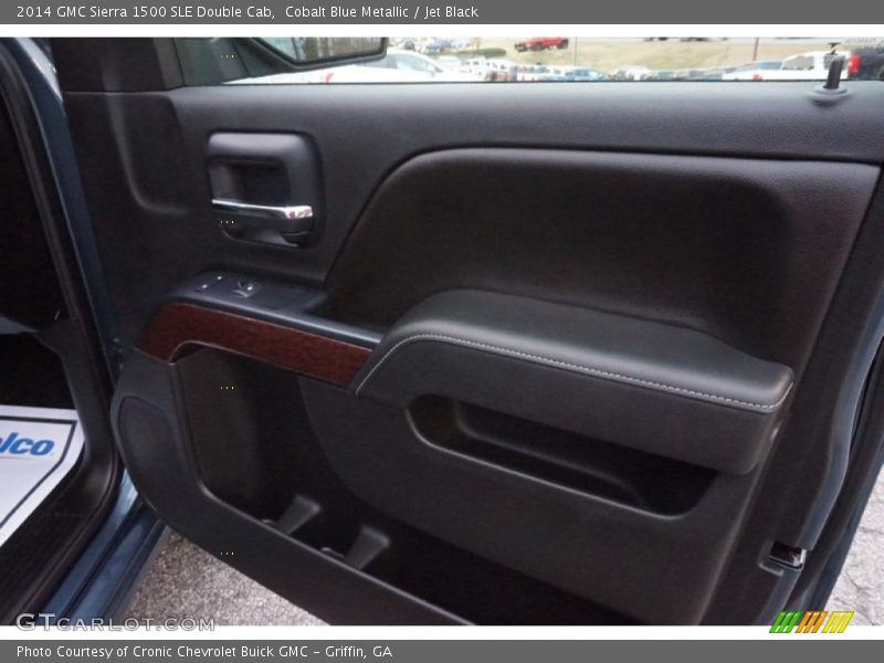 Cobalt Blue Metallic / Jet Black 2014 GMC Sierra 1500 SLE Double Cab