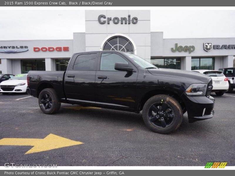 Black / Black/Diesel Gray 2015 Ram 1500 Express Crew Cab