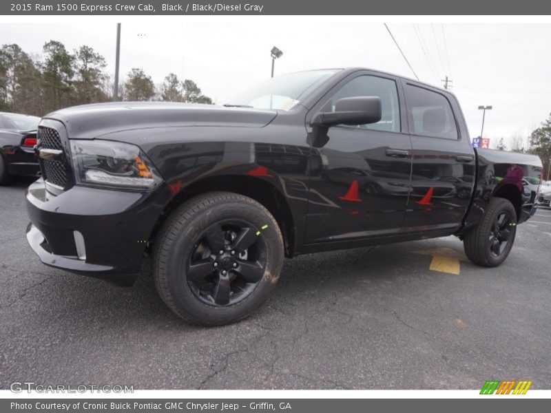 Black / Black/Diesel Gray 2015 Ram 1500 Express Crew Cab