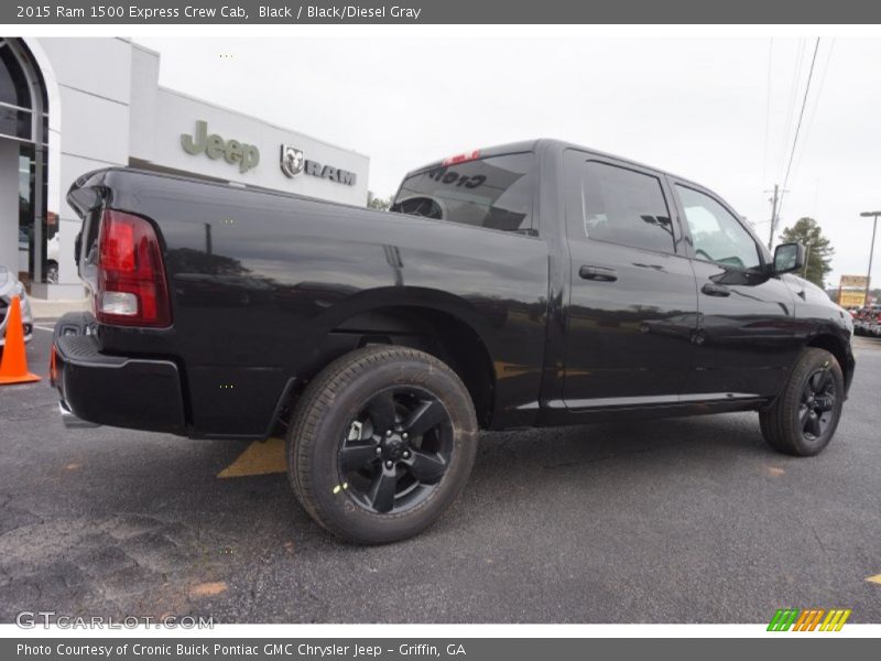 Black / Black/Diesel Gray 2015 Ram 1500 Express Crew Cab