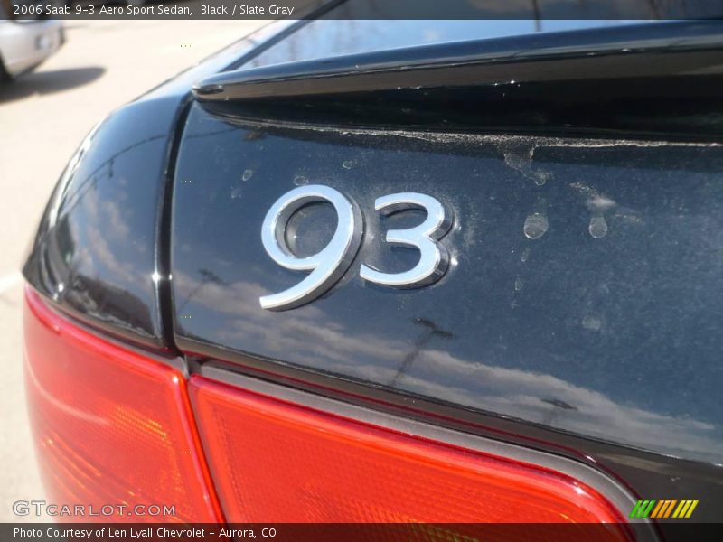Black / Slate Gray 2006 Saab 9-3 Aero Sport Sedan