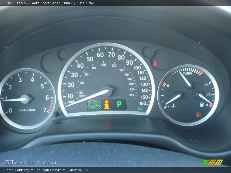 Black / Slate Gray 2006 Saab 9-3 Aero Sport Sedan