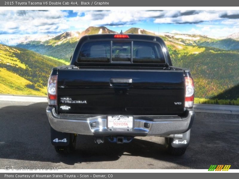 Black / Graphite 2015 Toyota Tacoma V6 Double Cab 4x4