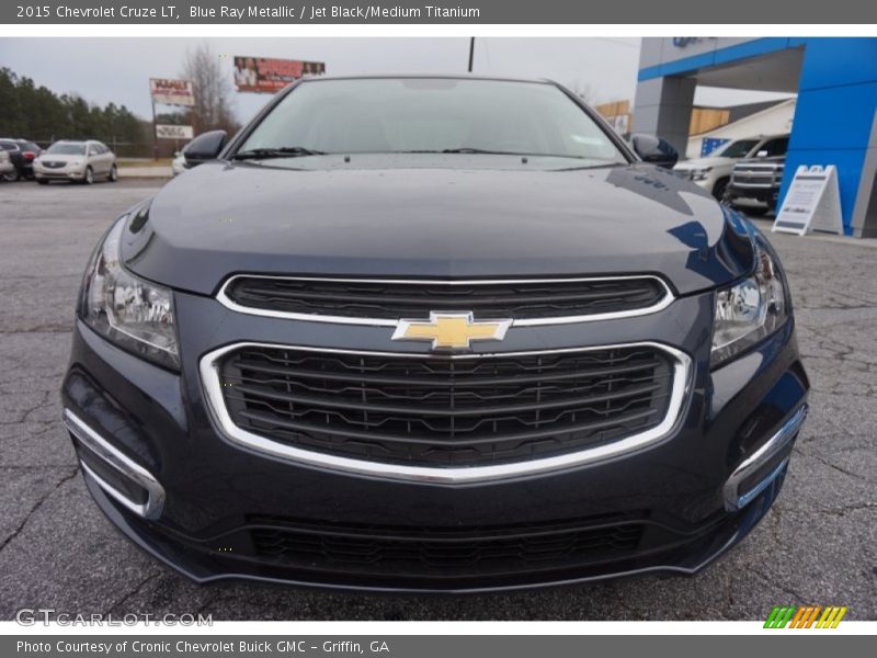 Blue Ray Metallic / Jet Black/Medium Titanium 2015 Chevrolet Cruze LT