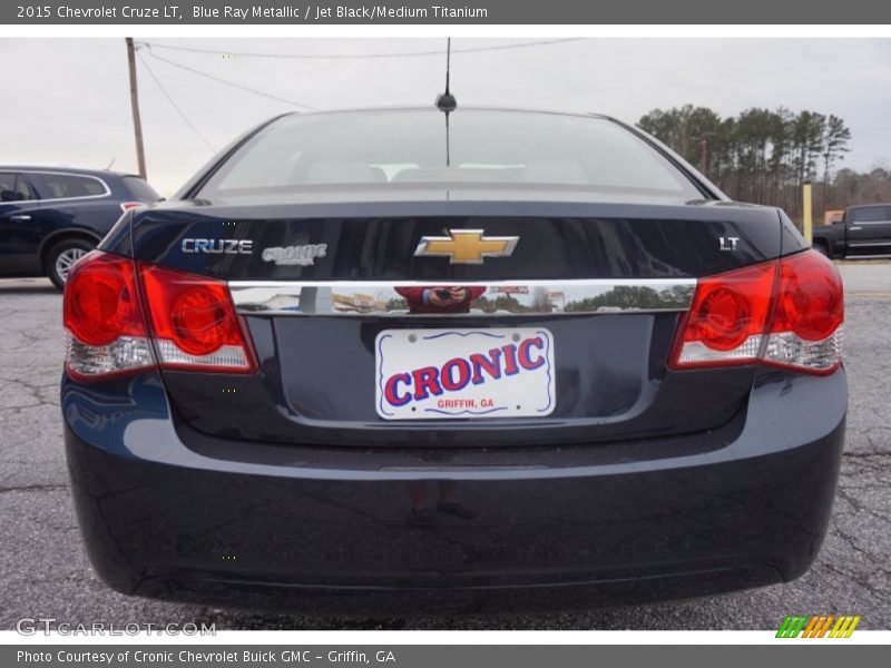 Blue Ray Metallic / Jet Black/Medium Titanium 2015 Chevrolet Cruze LT