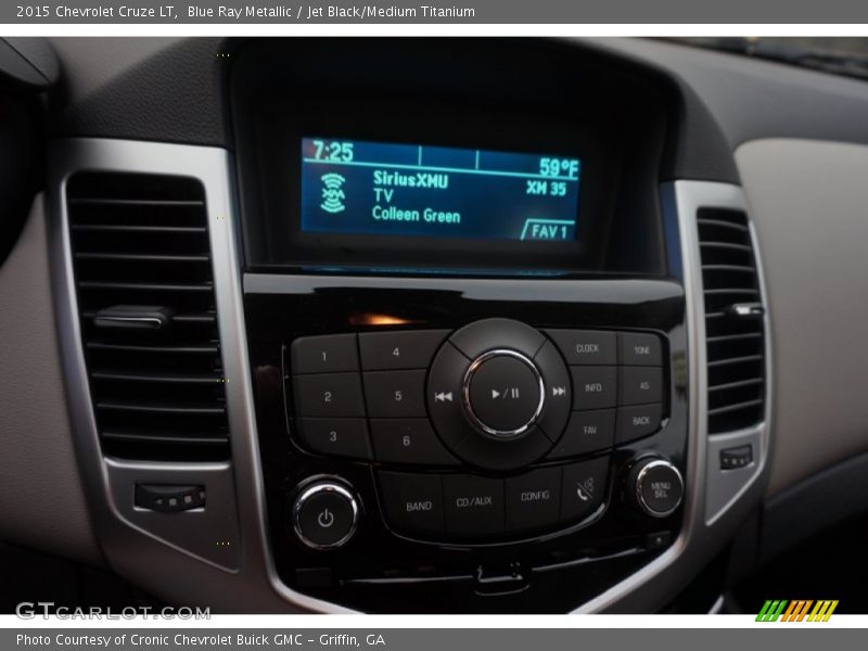 Blue Ray Metallic / Jet Black/Medium Titanium 2015 Chevrolet Cruze LT