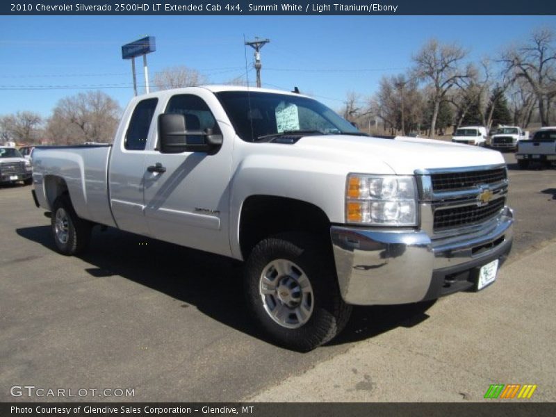 Summit White / Light Titanium/Ebony 2010 Chevrolet Silverado 2500HD LT Extended Cab 4x4