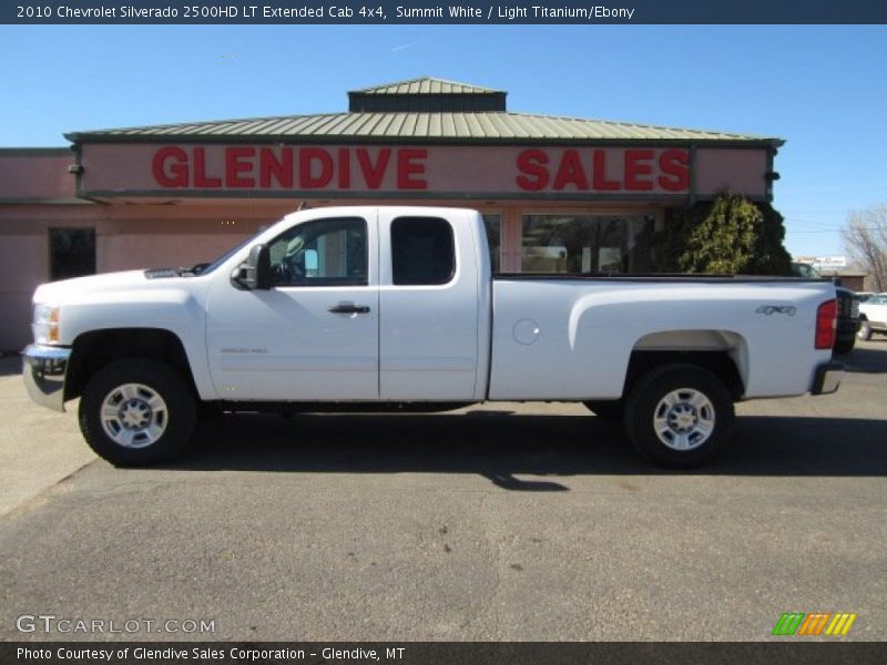 Summit White / Light Titanium/Ebony 2010 Chevrolet Silverado 2500HD LT Extended Cab 4x4