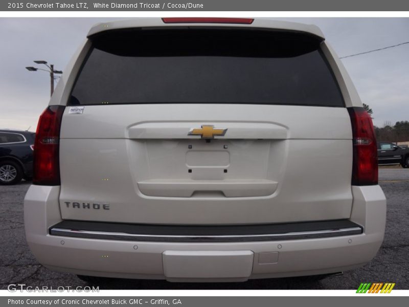 White Diamond Tricoat / Cocoa/Dune 2015 Chevrolet Tahoe LTZ