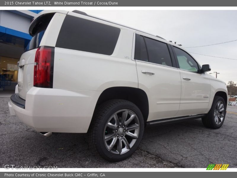 White Diamond Tricoat / Cocoa/Dune 2015 Chevrolet Tahoe LTZ