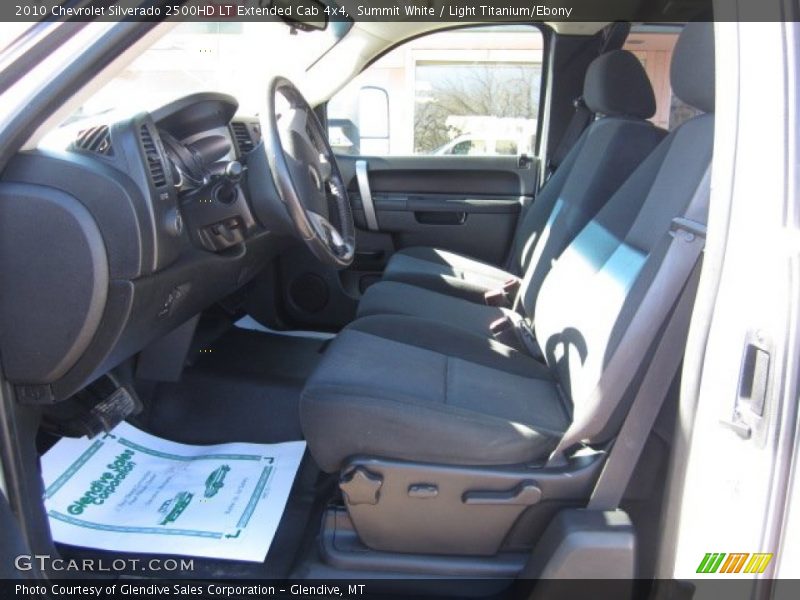 Summit White / Light Titanium/Ebony 2010 Chevrolet Silverado 2500HD LT Extended Cab 4x4