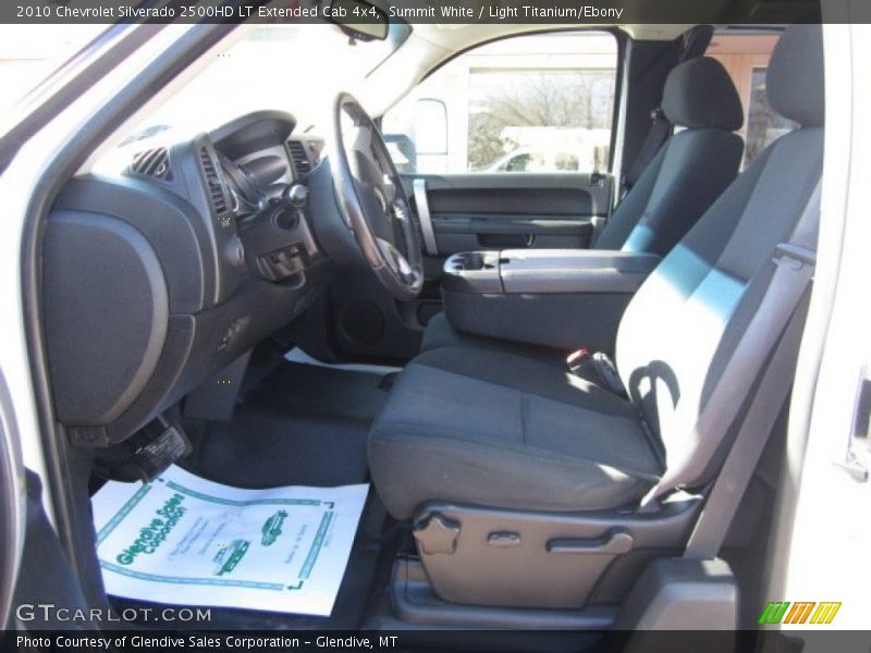 Summit White / Light Titanium/Ebony 2010 Chevrolet Silverado 2500HD LT Extended Cab 4x4