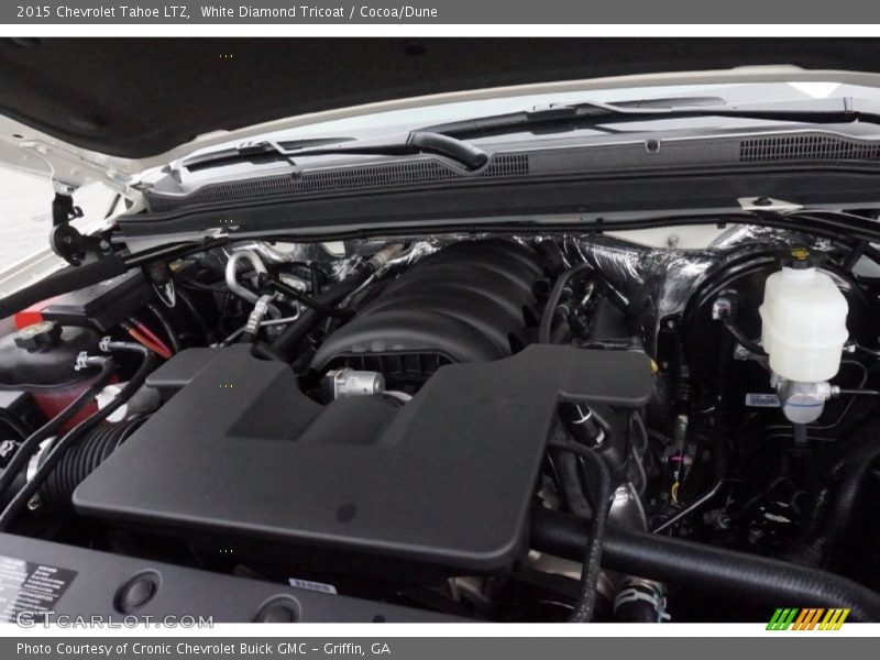 White Diamond Tricoat / Cocoa/Dune 2015 Chevrolet Tahoe LTZ