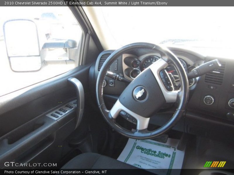 Summit White / Light Titanium/Ebony 2010 Chevrolet Silverado 2500HD LT Extended Cab 4x4