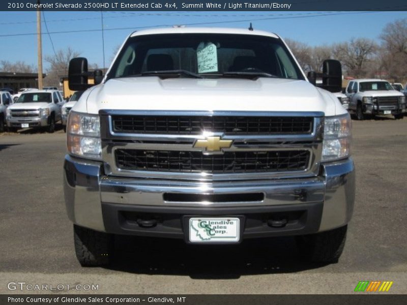 Summit White / Light Titanium/Ebony 2010 Chevrolet Silverado 2500HD LT Extended Cab 4x4