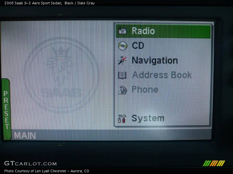 Black / Slate Gray 2006 Saab 9-3 Aero Sport Sedan