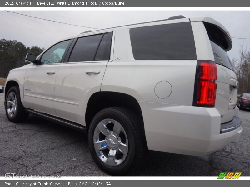 White Diamond Tricoat / Cocoa/Dune 2015 Chevrolet Tahoe LTZ