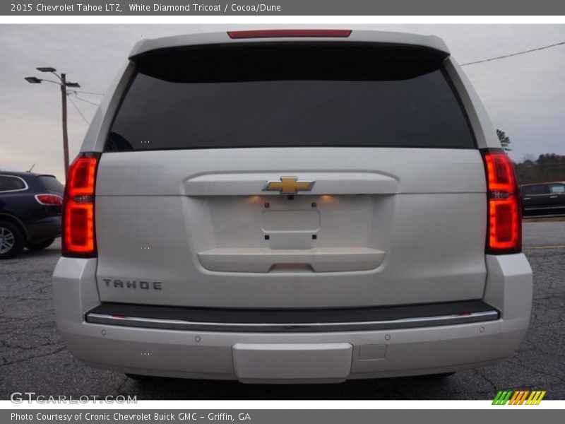 White Diamond Tricoat / Cocoa/Dune 2015 Chevrolet Tahoe LTZ