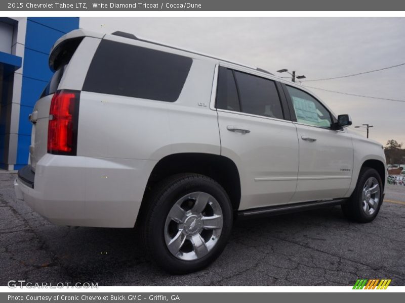 White Diamond Tricoat / Cocoa/Dune 2015 Chevrolet Tahoe LTZ