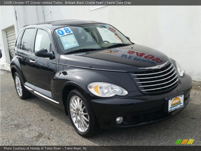 Brilliant Black Crystal Pearl / Pastel Slate Gray 2008 Chrysler PT Cruiser Limited Turbo