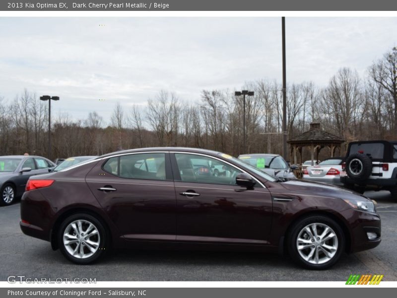 Dark Cherry Pearl Metallic / Beige 2013 Kia Optima EX