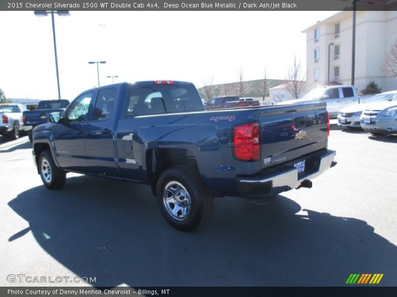 Deep Ocean Blue Metallic / Dark Ash/Jet Black 2015 Chevrolet Silverado 1500 WT Double Cab 4x4