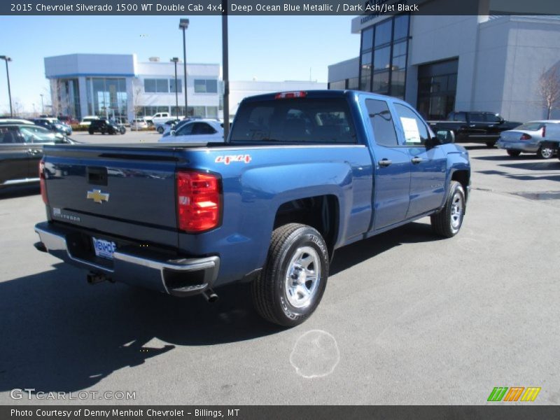 Deep Ocean Blue Metallic / Dark Ash/Jet Black 2015 Chevrolet Silverado 1500 WT Double Cab 4x4