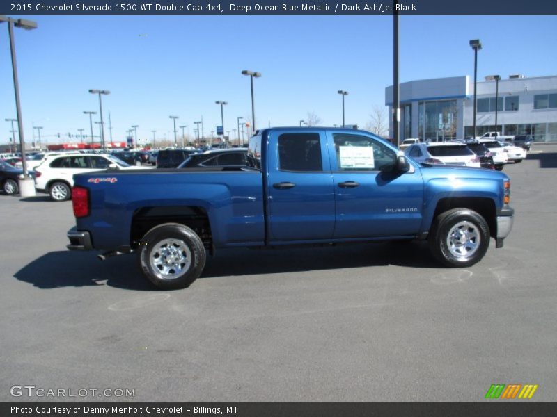  2015 Silverado 1500 WT Double Cab 4x4 Deep Ocean Blue Metallic