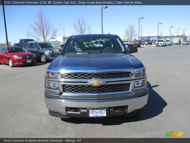 Deep Ocean Blue Metallic / Dark Ash/Jet Black 2015 Chevrolet Silverado 1500 WT Double Cab 4x4