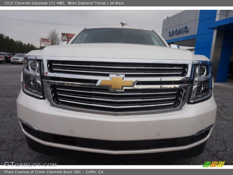 White Diamond Tricoat / Jet Black 2015 Chevrolet Suburban LTZ 4WD