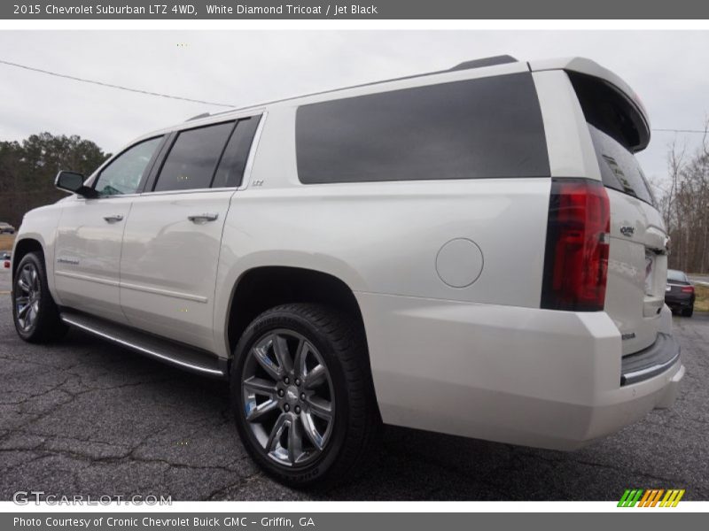 White Diamond Tricoat / Jet Black 2015 Chevrolet Suburban LTZ 4WD