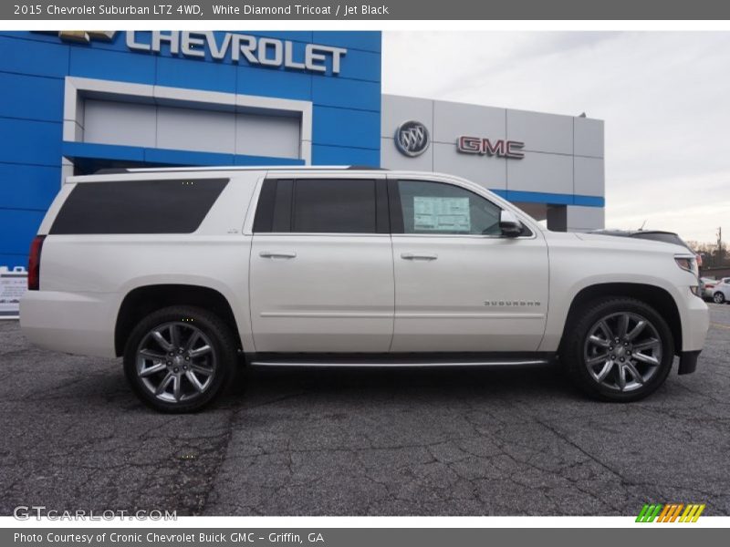 White Diamond Tricoat / Jet Black 2015 Chevrolet Suburban LTZ 4WD
