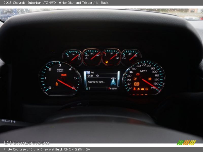 White Diamond Tricoat / Jet Black 2015 Chevrolet Suburban LTZ 4WD