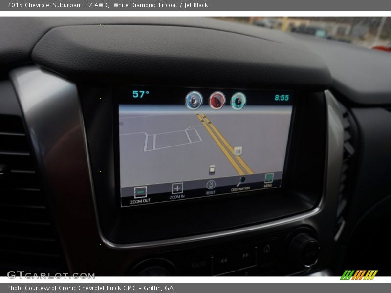 White Diamond Tricoat / Jet Black 2015 Chevrolet Suburban LTZ 4WD