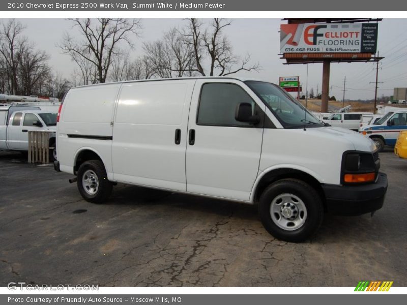 Summit White / Medium Pewter 2010 Chevrolet Express 2500 Work Van