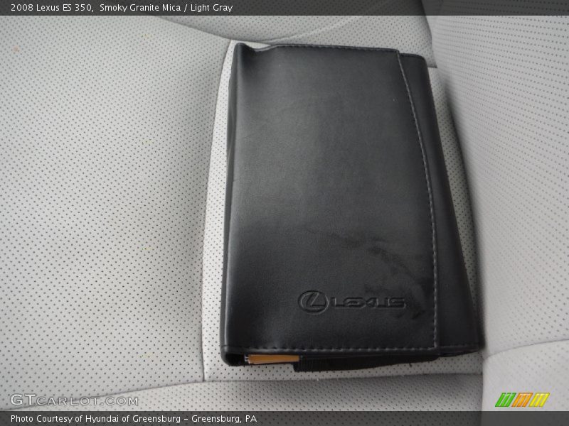 Smoky Granite Mica / Light Gray 2008 Lexus ES 350