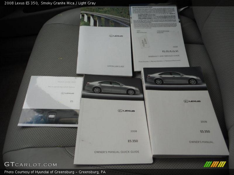 Smoky Granite Mica / Light Gray 2008 Lexus ES 350