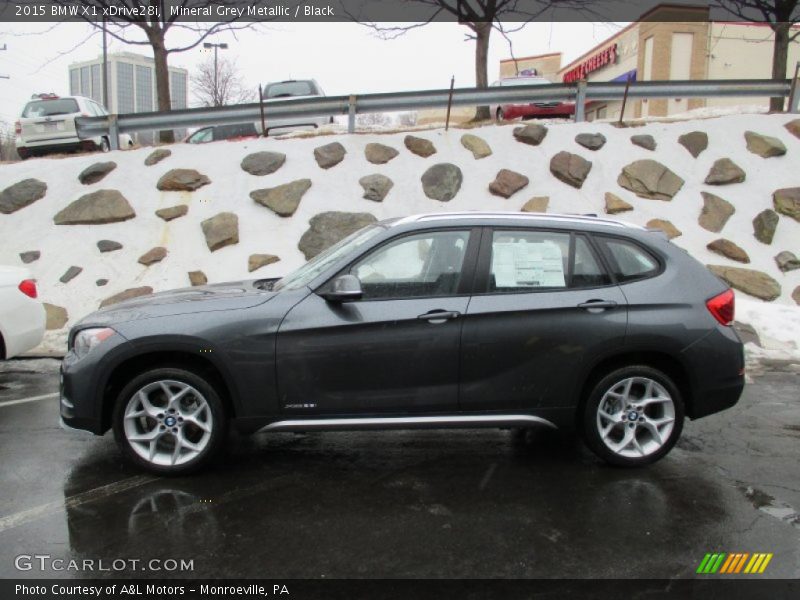 Mineral Grey Metallic / Black 2015 BMW X1 xDrive28i