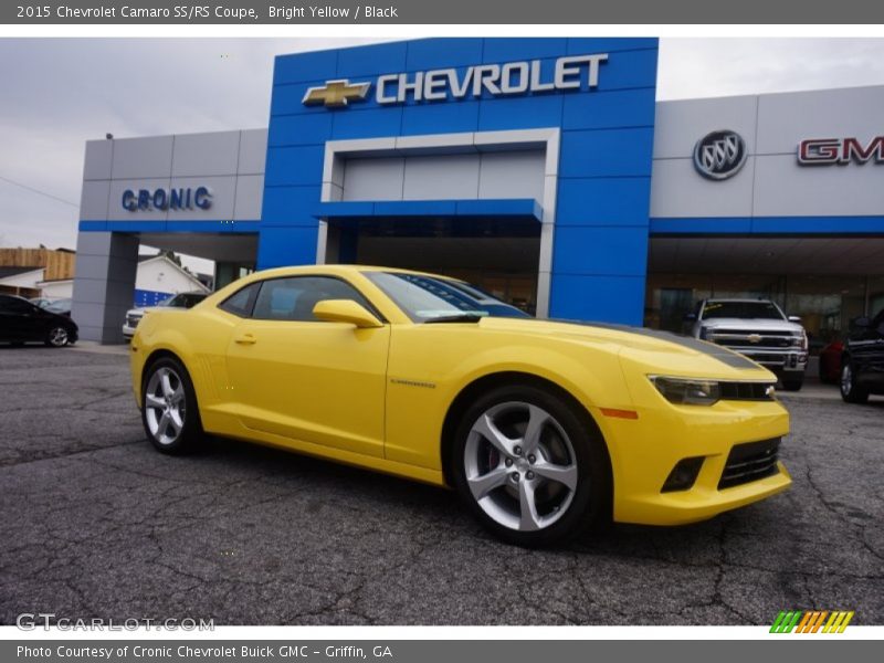 Bright Yellow / Black 2015 Chevrolet Camaro SS/RS Coupe
