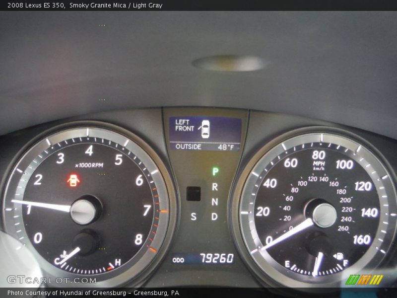Smoky Granite Mica / Light Gray 2008 Lexus ES 350