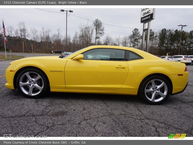 Bright Yellow / Black 2015 Chevrolet Camaro SS/RS Coupe