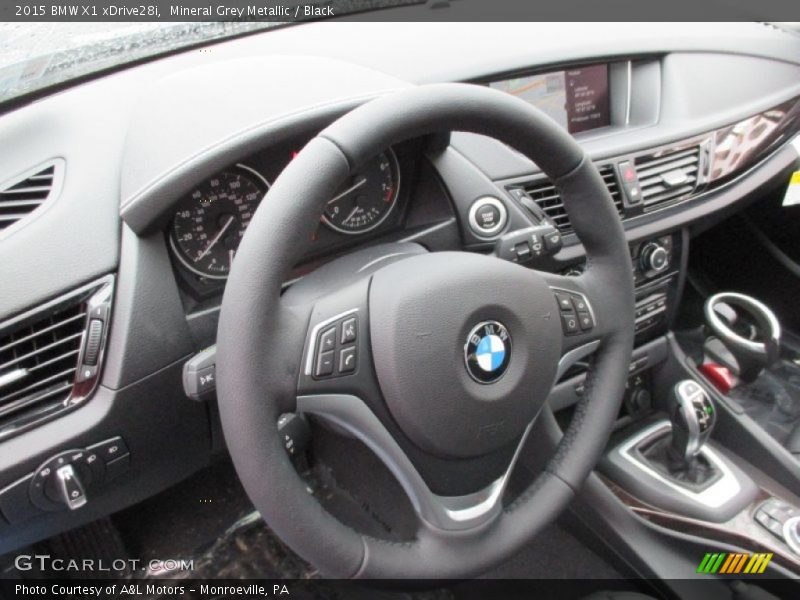 Mineral Grey Metallic / Black 2015 BMW X1 xDrive28i