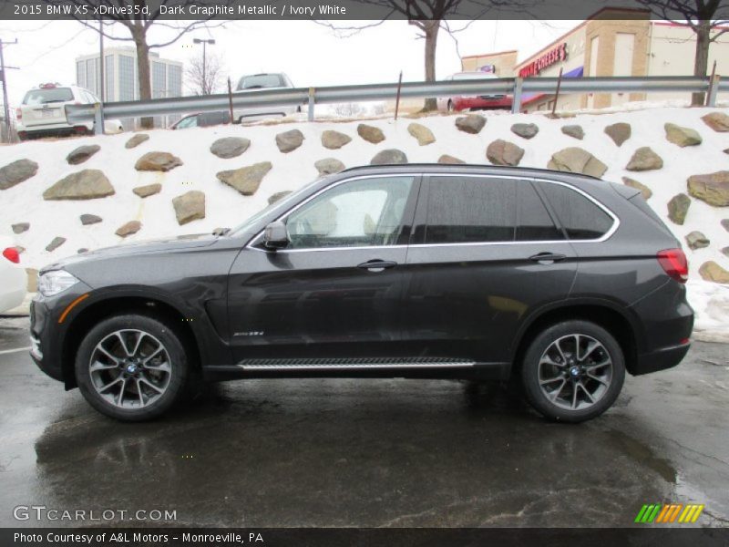Dark Graphite Metallic / Ivory White 2015 BMW X5 xDrive35d