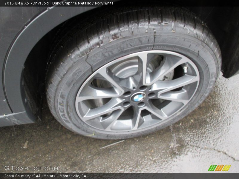 Dark Graphite Metallic / Ivory White 2015 BMW X5 xDrive35d