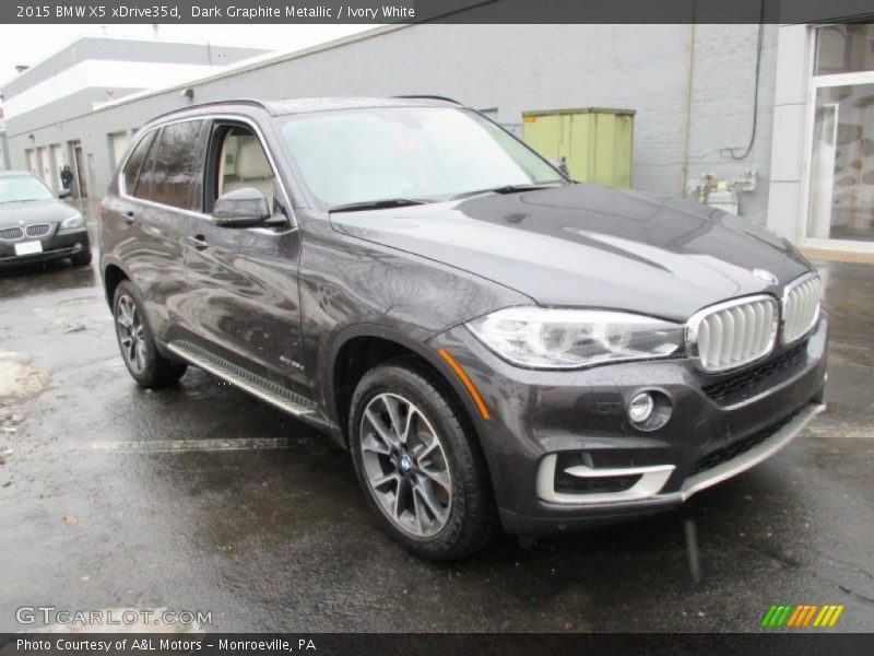 Dark Graphite Metallic / Ivory White 2015 BMW X5 xDrive35d