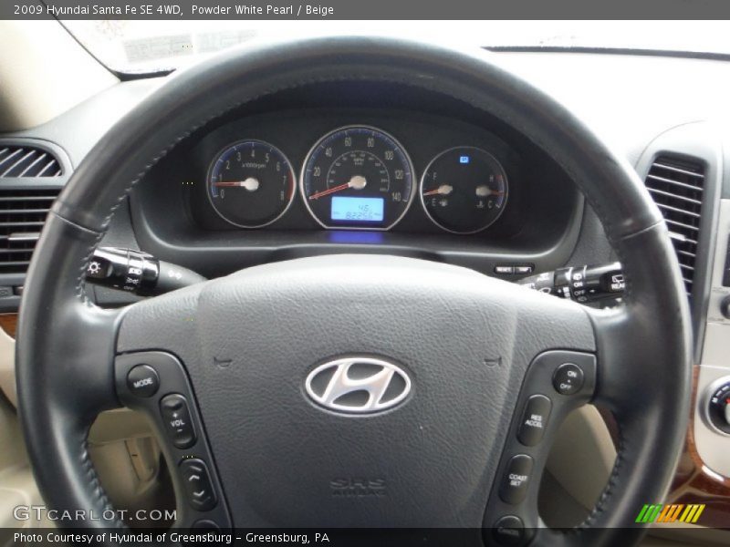  2009 Santa Fe SE 4WD Steering Wheel