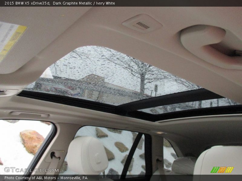 Dark Graphite Metallic / Ivory White 2015 BMW X5 xDrive35d